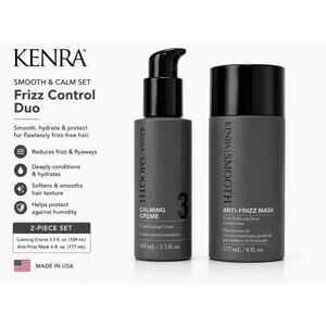 Kenra Smooth Anti-Frizz Mask 6 Oz & Calming Creme 3.5 Oz Hair Care Set